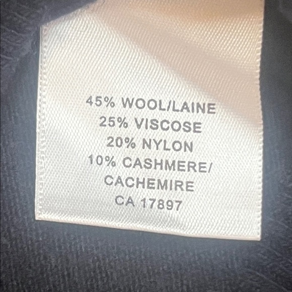 Banana Republic Cashmere & Wool Blend Navy and Grey Sweater sz S - Picture 8 of 9